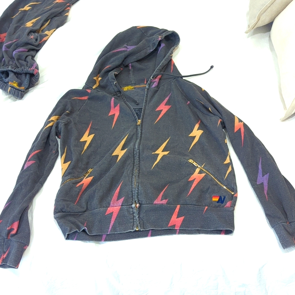 Aviator Nation size L sweatshirt Repeat Bolt